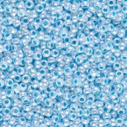 Miyuki seed beads 11/0 - Aqua lined white pearl 11-430